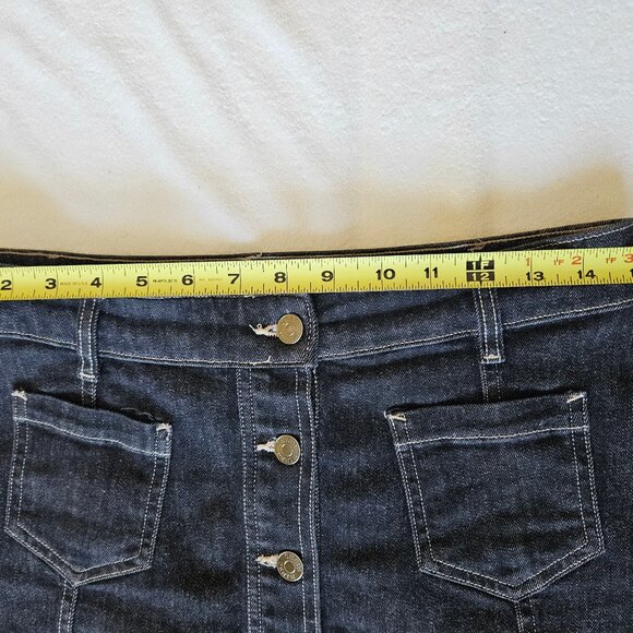 NWOT Chaps Women's Black Wash Denim Skirt - Picture 8 of 8